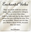 ENCHANTED VIOLAS HVIT ØREDOBB thumbnail