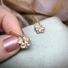 NYHET: BLOMSTERNATT ØRERINGER DYPPET I GULL thumbnail